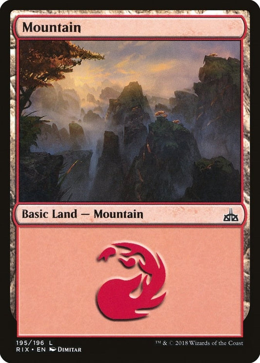 Image for Mountain (195) (Rivals of Ixalan) - Magic: The Gathering