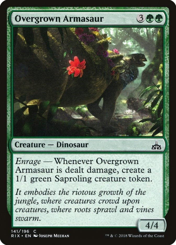 Image for Overgrown Armasaur (141) (Rivals of Ixalan) - Magic: The Gathering