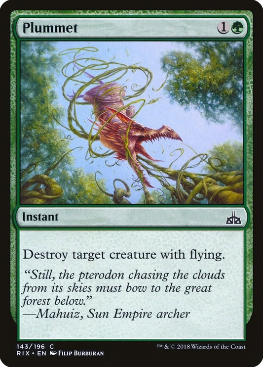 Image for Plummet (143) (Rivals of Ixalan) - Magic: The Gathering