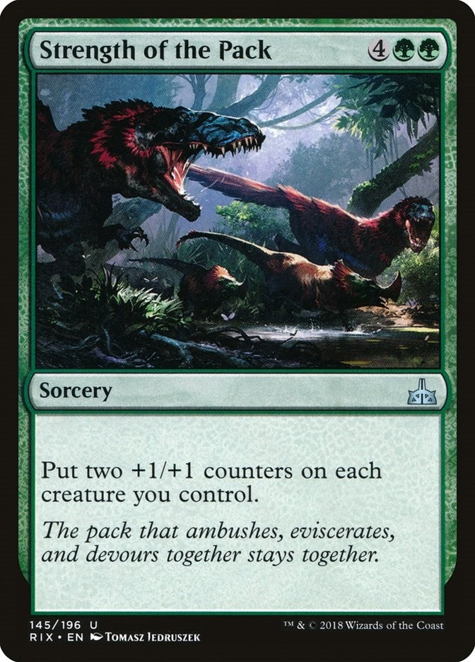 Image for Strength of the Pack (145) (Rivals of Ixalan) - Magic: The Gathering