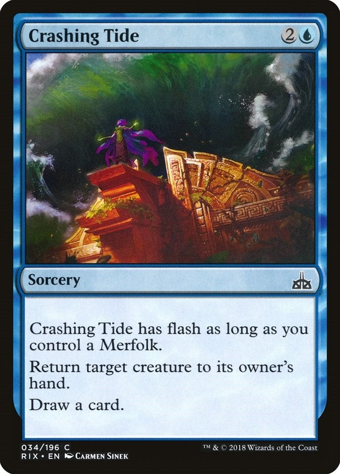 Image for Crashing Tide (34) (Rivals of Ixalan) - Magic: The Gathering