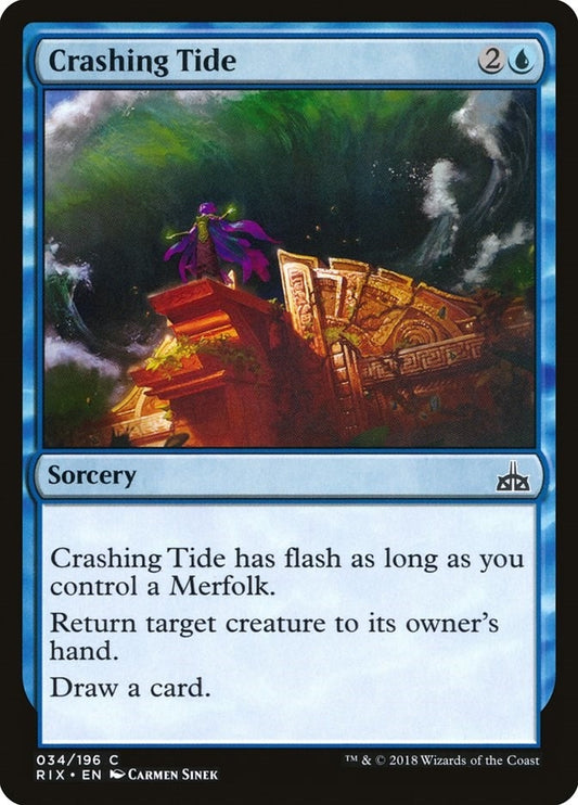 Image for Crashing Tide (34) (Rivals of Ixalan) - Magic: The Gathering