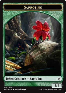 Image for Saproling // Treasure (007) Double-Sided Token (1 // 7) (Explorers of Ixalan) - Magic: The Gathering