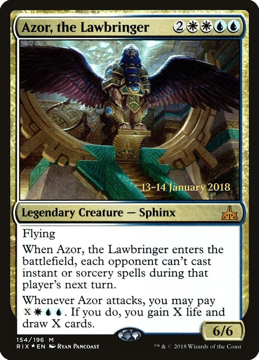 Image for Azor, the Lawbringer (154) (Prerelease Cards) - Magic: The Gathering