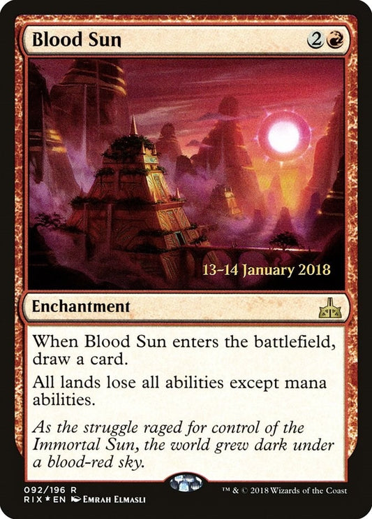 Image for Blood Sun (92) (Prerelease Cards) - Magic: The Gathering