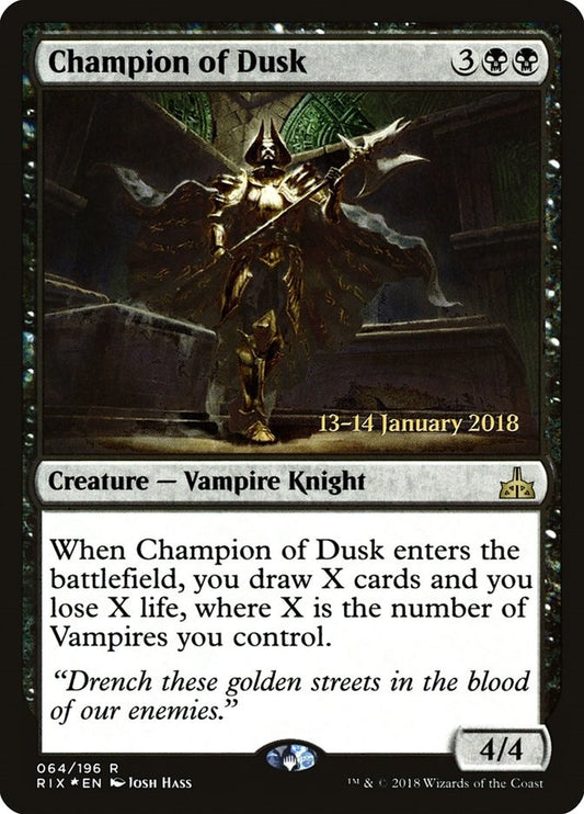 Image for Champion of Dusk (64) (Prerelease Cards) - Magic: The Gathering