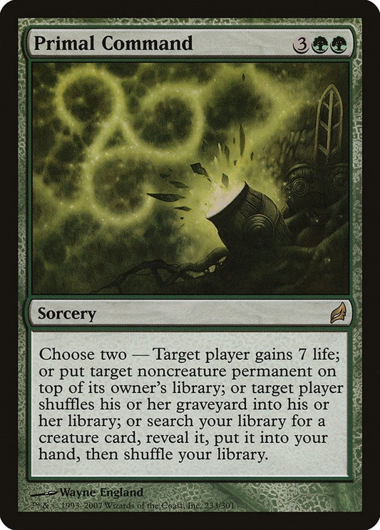 Image for Primal Command (233) (Lorwyn) - Magic: The Gathering