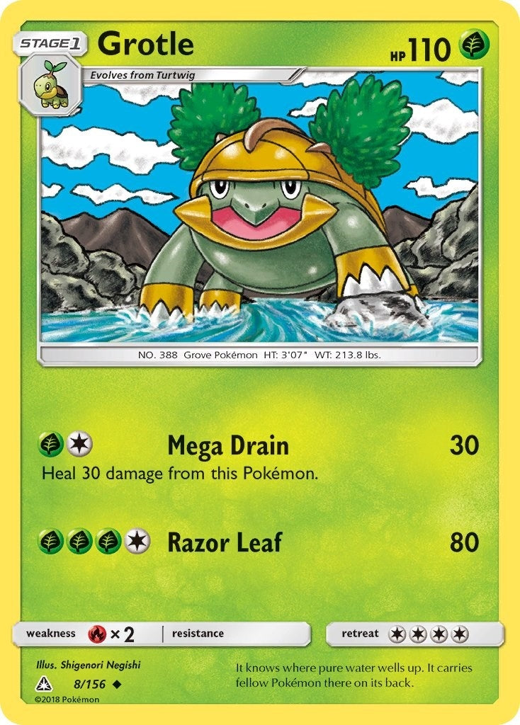 Image for Grotle (8/156) (SM - Ultra Prism) - Pokemon