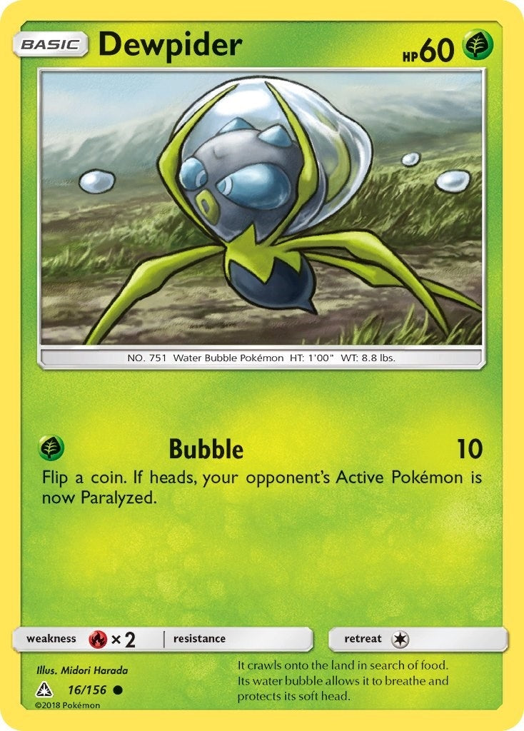 Image for Dewpider (16/156) (SM - Ultra Prism) - Pokemon