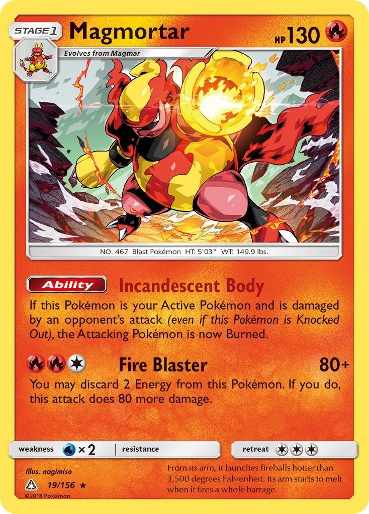 Image for Magmortar (19/156) (SM - Ultra Prism) - Pokemon