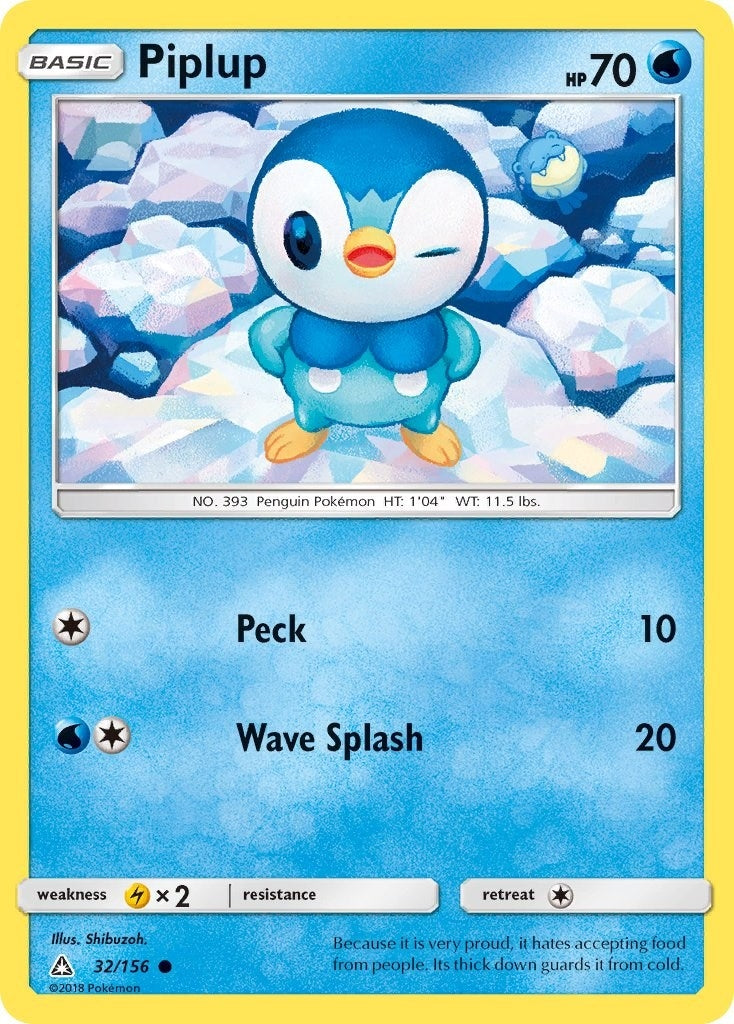 Image for Piplup (32) (32/156) (SM - Ultra Prism) - Pokemon