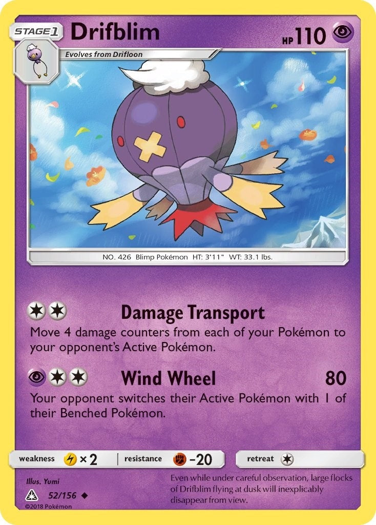 Image for Drifblim (52/156) (SM - Ultra Prism) - Pokemon