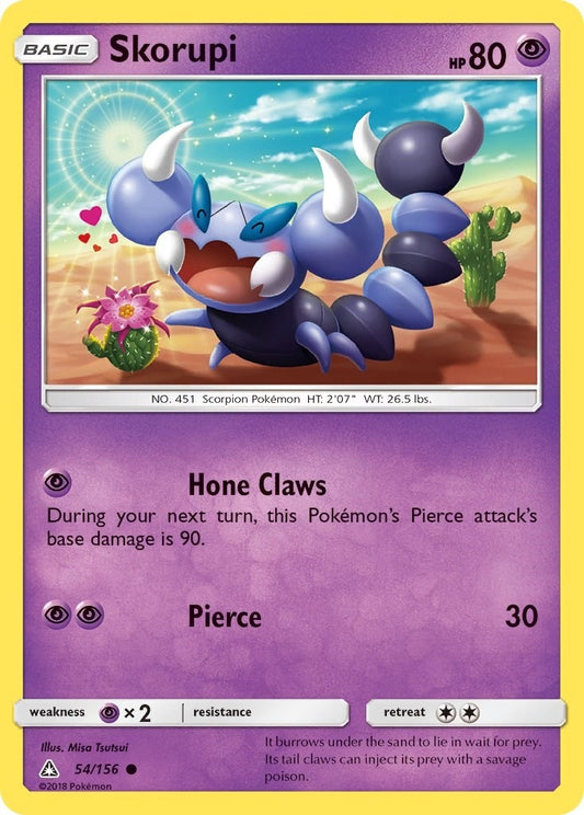 Image for Skorupi (54/156) (SM - Ultra Prism) - Pokemon