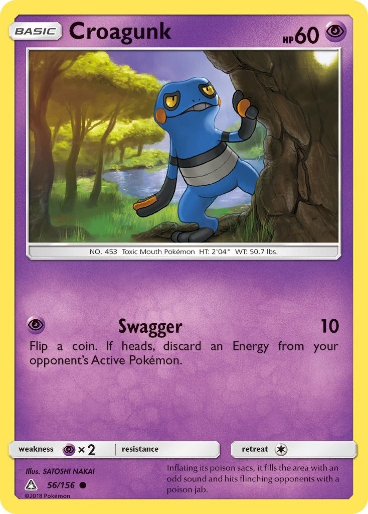 Image for Croagunk (56/156) (SM - Ultra Prism) - Pokemon