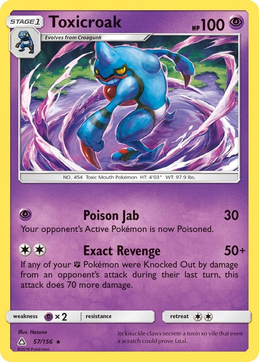 Image for Toxicroak (57/156) (SM - Ultra Prism) - Pokemon