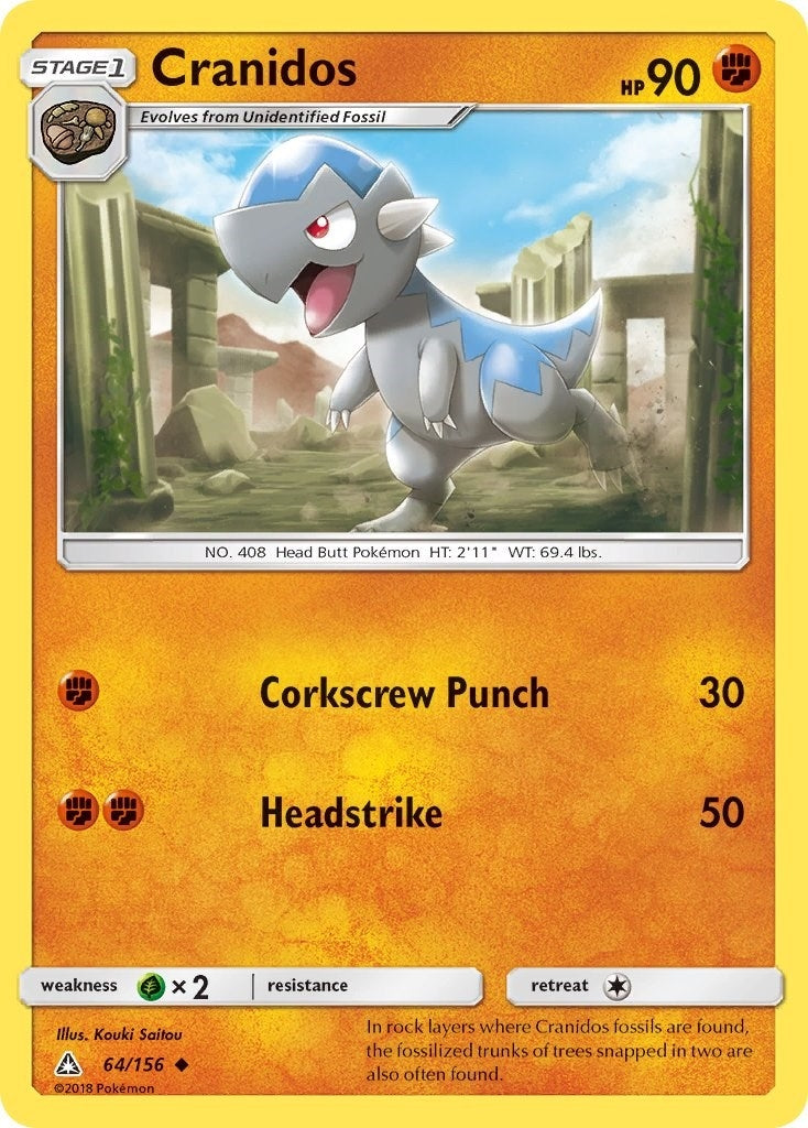 Image for Cranidos (64/156) (SM - Ultra Prism) - Pokemon