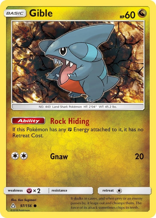 Image for Gible (97) (97/156) (SM - Ultra Prism) - Pokemon