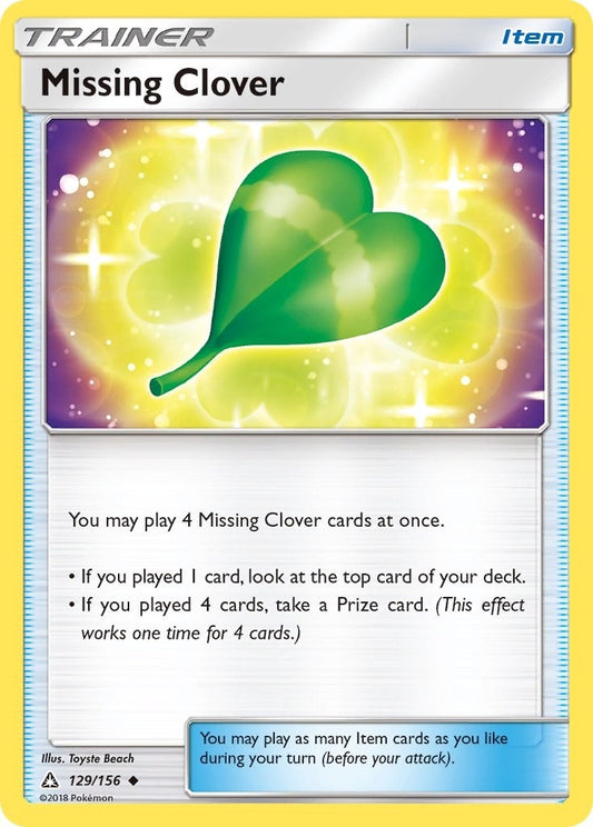 Image for Missing Clover (129/156) (SM - Ultra Prism) - Pokemon