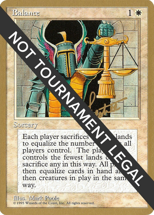 Image for Balance - 1996 Bertrand Lestree (4ED) (World Championship Decks) - Magic: The Gathering