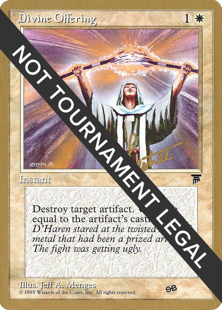 Image for Divine Offering - 1996 Bertrand Lestree (LEG) (SB) (World Championship Decks) - Magic: The Gathering