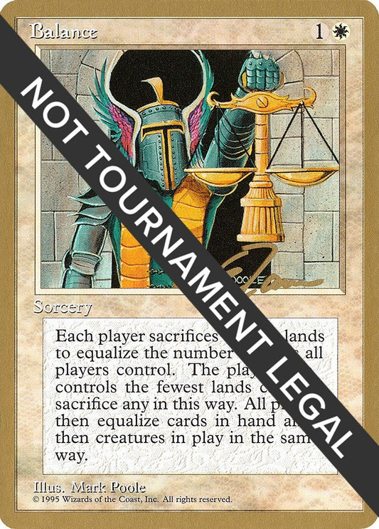 Image for Balance - 1996 Eric Tam (4ED) (World Championship Decks) - Magic: The Gathering