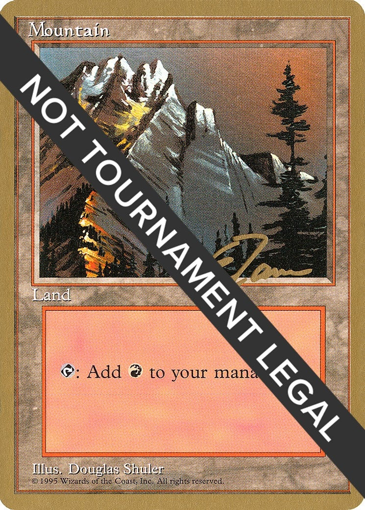 Image for Mountain (A) - 1996 Eric Tam (4ED) (World Championship Decks) - Magic: The Gathering