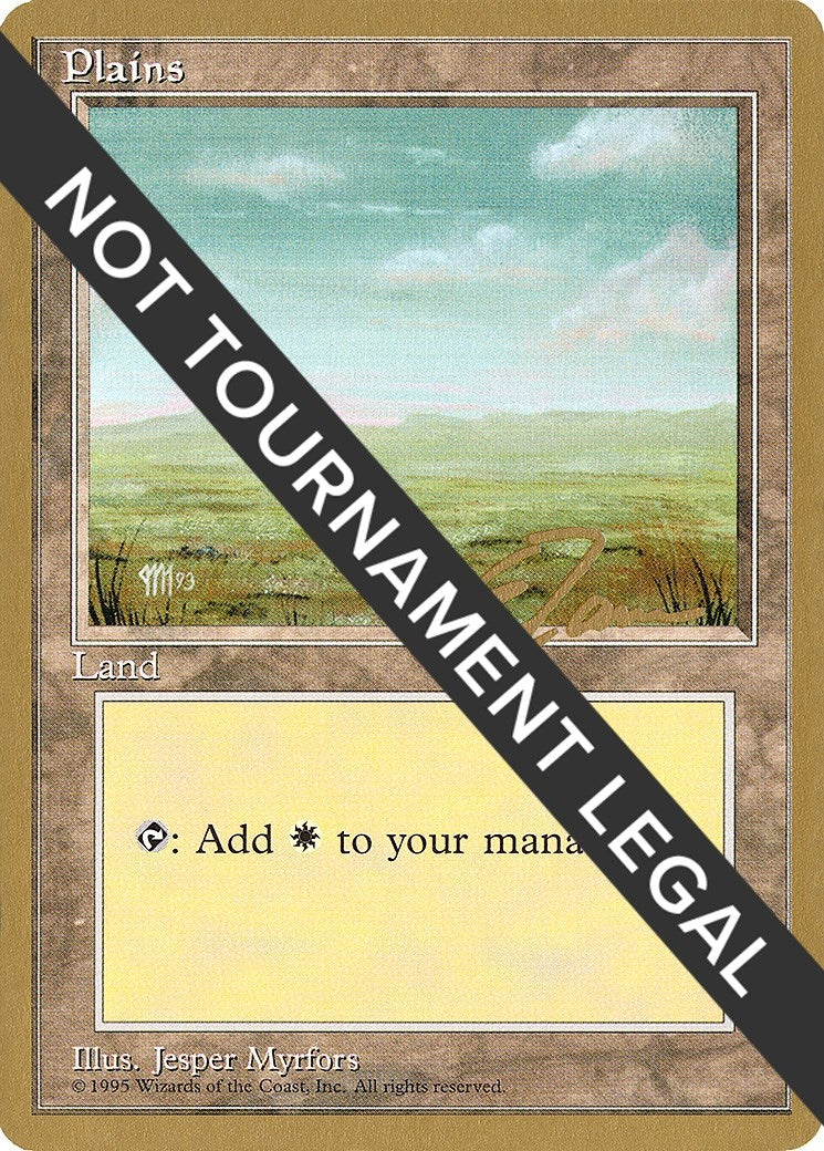 Image for Plains (C) - 1996 Eric Tam (4ED) (World Championship Decks) - Magic: The Gathering