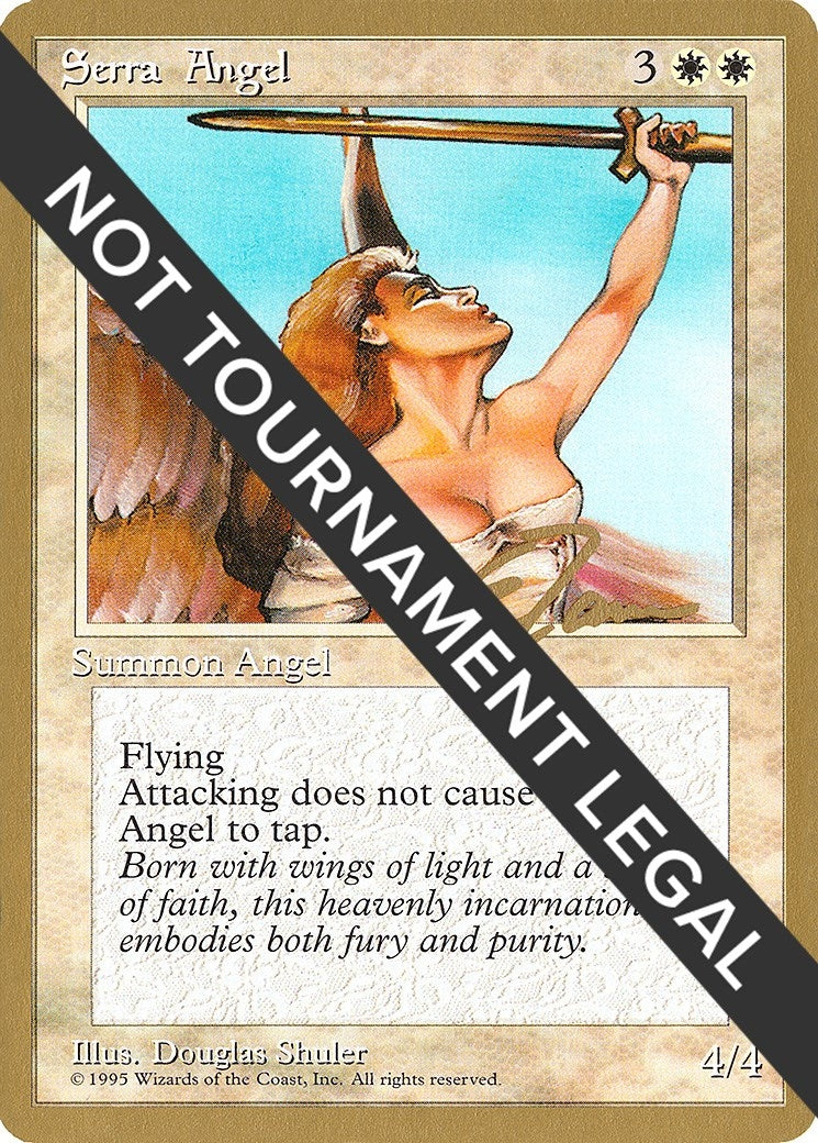 Image for Serra Angel - 1996 Eric Tam (4ED) (World Championship Decks) - Magic: The Gathering
