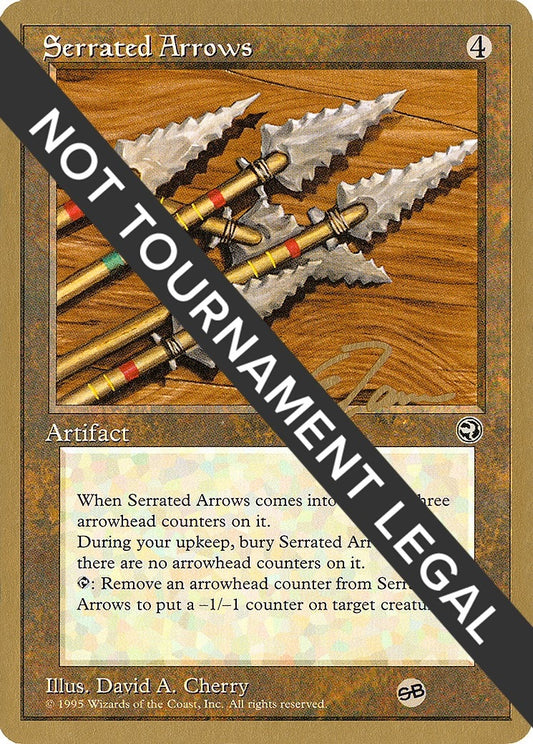 Image for Serrated Arrows - 1996 Eric Tam (HML) (SB) (World Championship Decks) - Magic: The Gathering