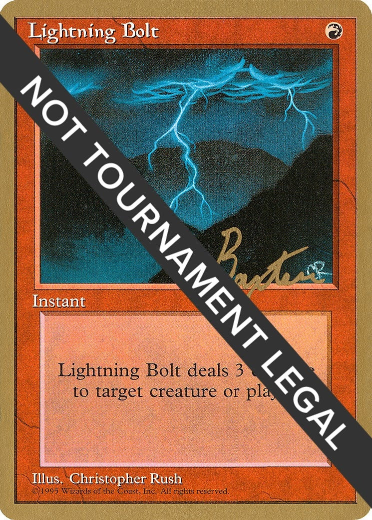 Image for Lightning Bolt - 1996 George Baxter (4ED) (World Championship Decks) - Magic: The Gathering