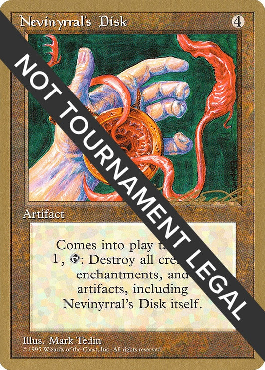 Image for Nevinyrral's Disk - 1996 Leon Lindback (4ED) (World Championship Decks) - Magic: The Gathering