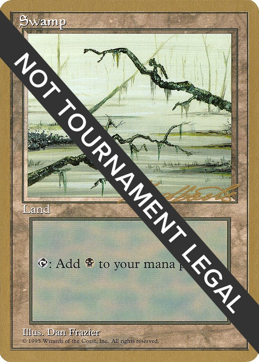 Image for Swamp (C) - 1996 Leon Lindback (4ED) (World Championship Decks) - Magic: The Gathering
