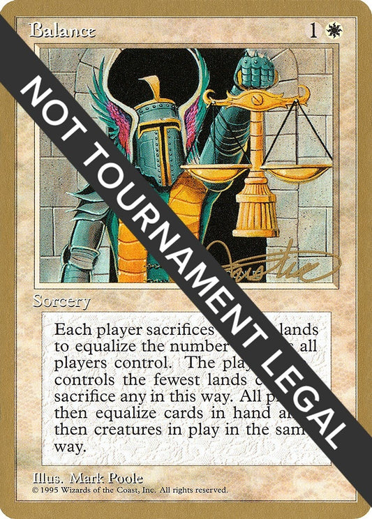 Image for Balance - 1996 Mark Justice (4ED) (World Championship Decks) - Magic: The Gathering