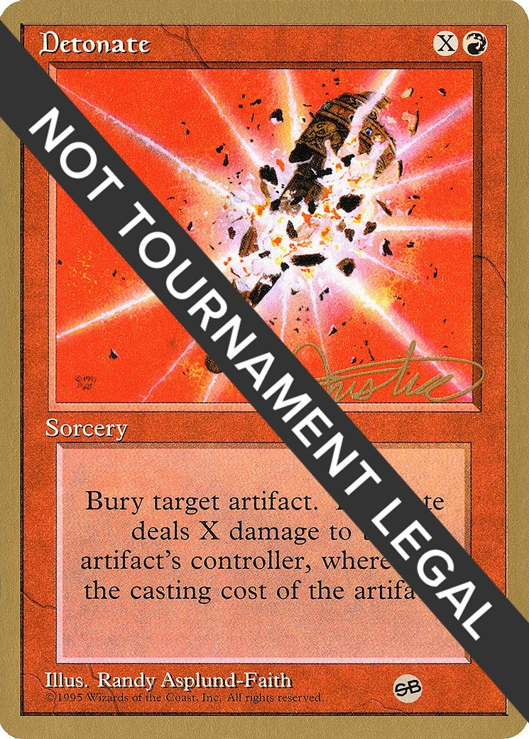 Image for Detonate - 1996 Mark Justice (4ED) (SB) (World Championship Decks) - Magic: The Gathering