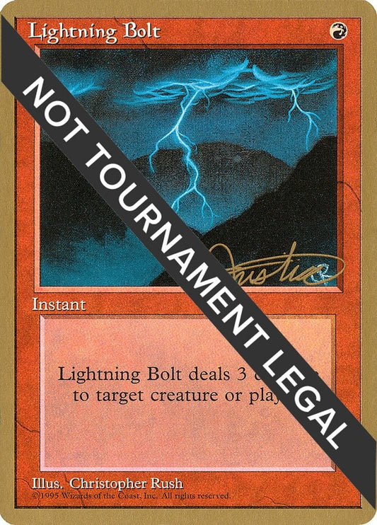 Image for Lightning Bolt - 1996 Mark Justice (4ED) (World Championship Decks) - Magic: The Gathering