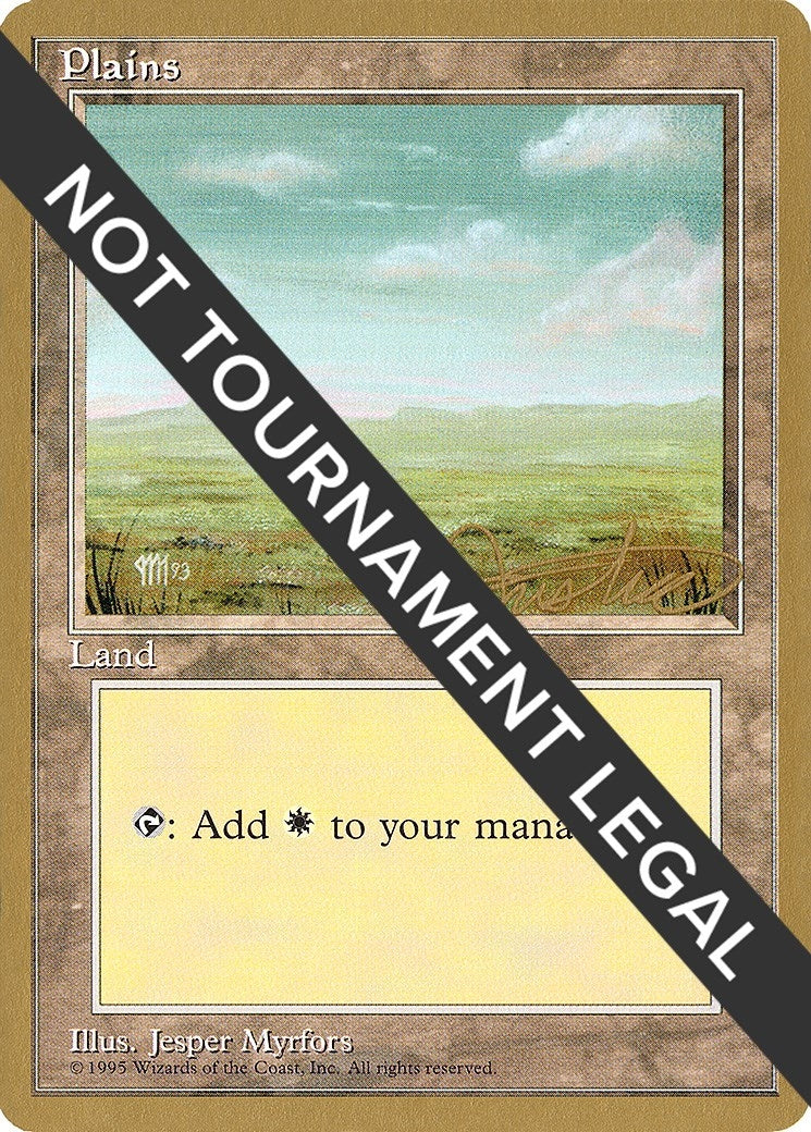 Image for Plains (C) - 1996 Mark Justice (4ED) (World Championship Decks) - Magic: The Gathering