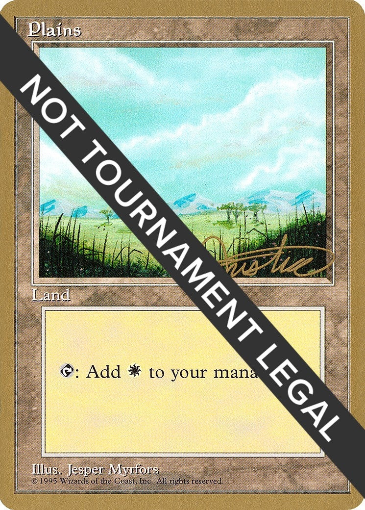 Image for Plains (B) - 1996 Mark Justice (4ED) (World Championship Decks) - Magic: The Gathering