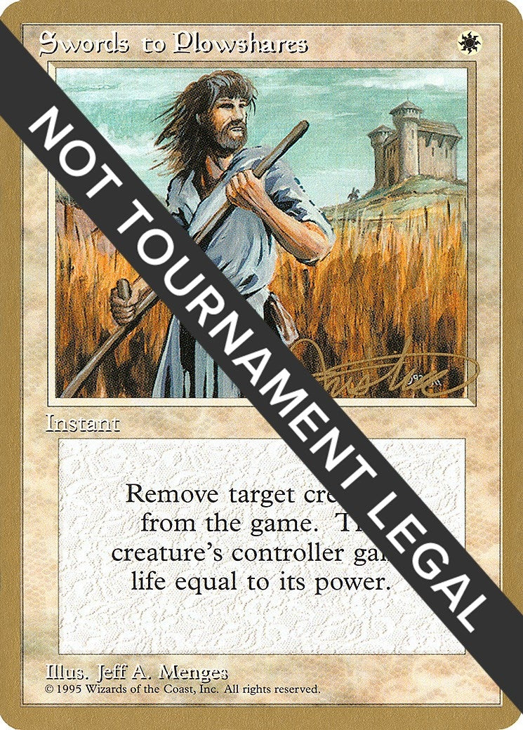 Image for Swords to Plowshares - 1996 Mark Justice (4ED) (World Championship Decks) - Magic: The Gathering