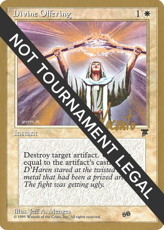 Image for Divine Offering - 1996 Michael Loconto (LEG) (SB) (World Championship Decks) - Magic: The Gathering