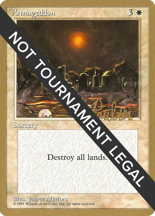 Image for Armageddon - 1996 Preston Poulter (4ED) (World Championship Decks) - Magic: The Gathering