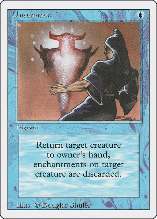 Image for Unsummon (Revised Edition) - Magic: The Gathering