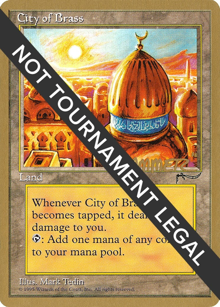 Image for City of Brass - 1996 Shawn "Hammer" Regnier (ARN) (World Championship Decks) - Magic: The Gathering