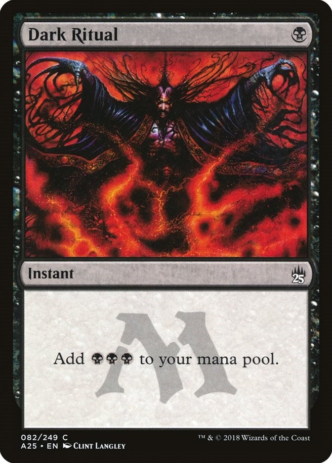 Image for Dark Ritual (82) (Masters 25) - Magic: The Gathering
