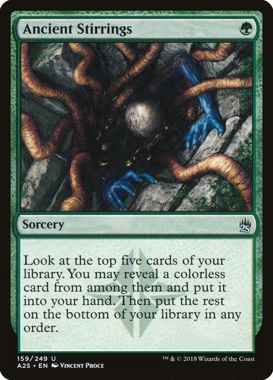 Image for Ancient Stirrings (159) (Masters 25) - Magic: The Gathering