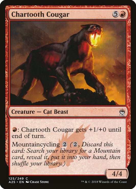 Image for Chartooth Cougar (125) (Masters 25) - Magic: The Gathering