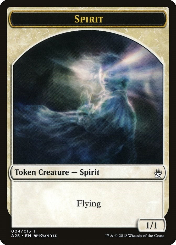 Image for Spirit Token (004) (4) (Masters 25) - Magic: The Gathering