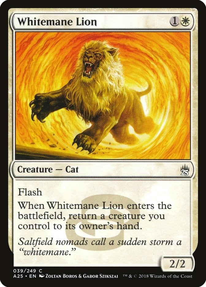 Image for Whitemane Lion (39) (Masters 25) - Magic: The Gathering