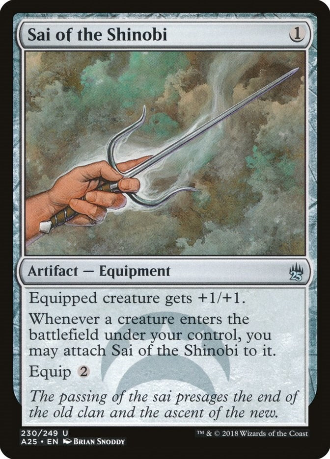 Image for Sai of the Shinobi (230) (Masters 25) - Magic: The Gathering