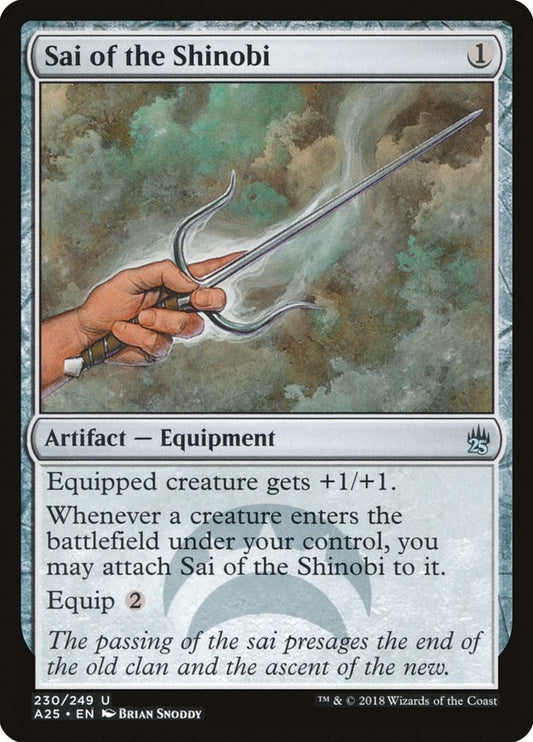 Image for Sai of the Shinobi (230) (Masters 25) - Magic: The Gathering