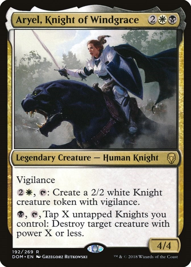 Image for Aryel, Knight of Windgrace (192) (Dominaria) - Magic: The Gathering